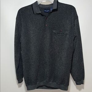Safe harbor gray polo pullover